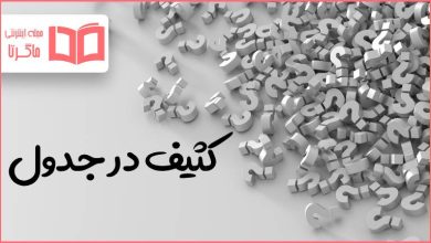 کثیف در جدول