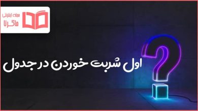 اول شربت خوردن در جدول