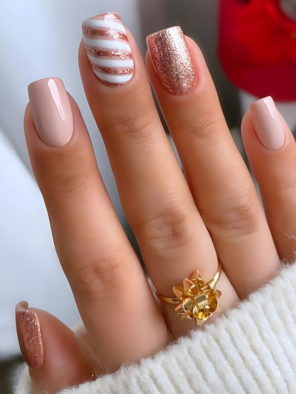 womens winter nail design 16 - طرح ناخن زمستونی جدید 1402 برای همه دختر های تینیجر