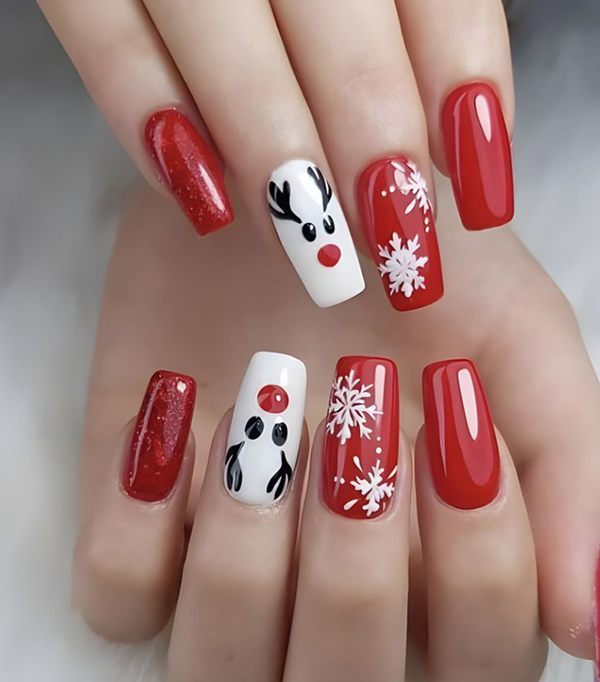 womens winter nail design 20 - طرح ناخن زمستونی جدید 1402 برای همه دختر های تینیجر