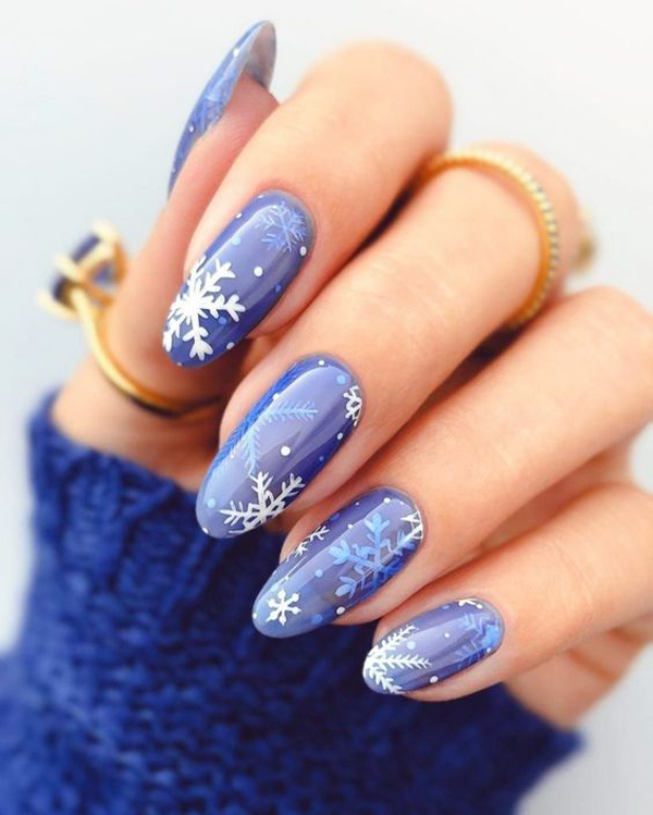 womens winter nail design 27 - طرح ناخن زمستونی جدید 1402 برای همه دختر های تینیجر