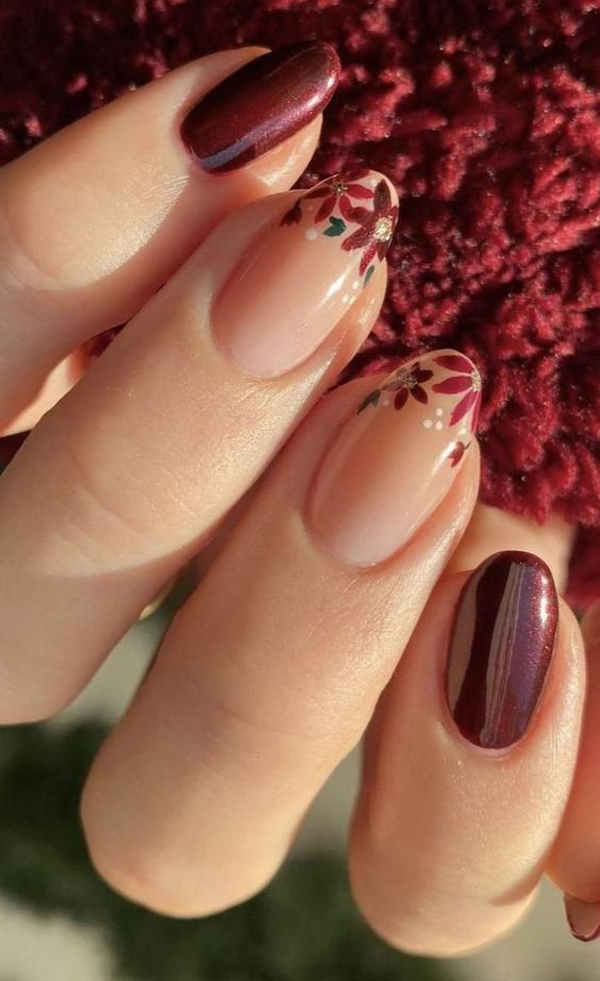 womens winter nail design 5 - طرح ناخن زمستونی جدید 1402 برای همه دختر های تینیجر