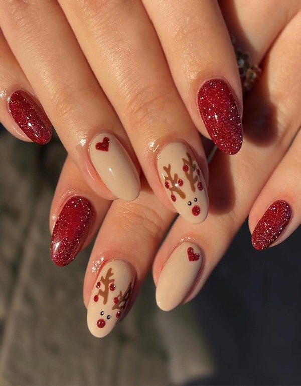 womens winter nail design 8 - طرح ناخن زمستونی جدید 1402 برای همه دختر های تینیجر