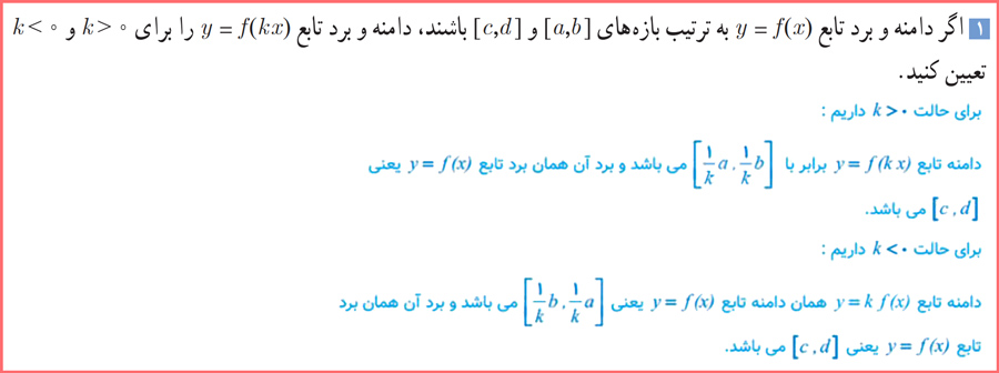 گام به گام صفحه ۱۰ حسابان دوازدهم