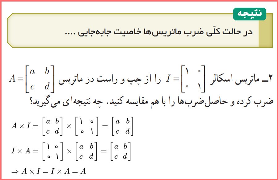 جواب سوال ۲ کار در کلاس صفحه ۱۹ هندسه دوازدهم