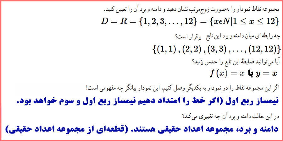 گام به گام سوالات صفحه ۳۰ ریاضی و آمار یازدهم انسانی