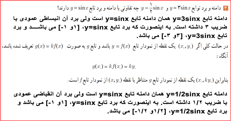 حل سوالات صفحه ۶ حسابان دوازدهم رشته ریاضی فیزیک