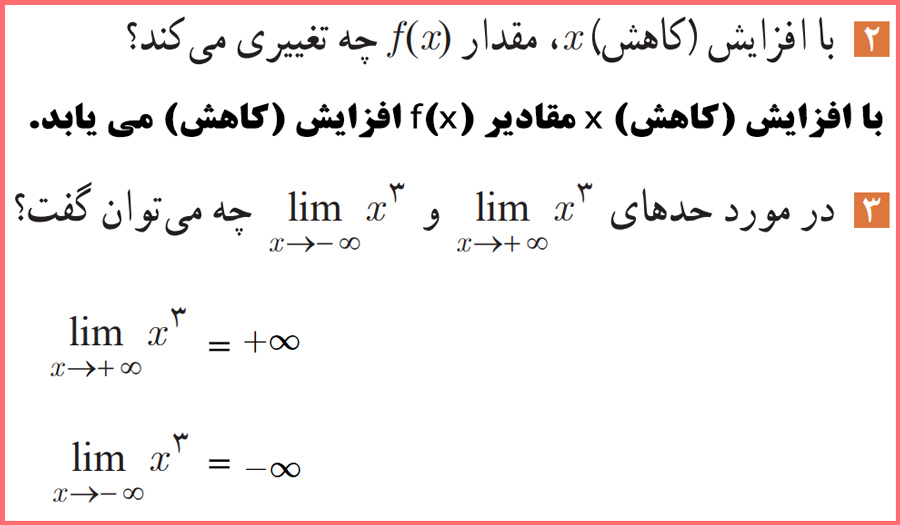 راه حل سوالات صفحه ۶۴ حسابان دوازدهم