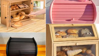مدل جعبه نگهداری نان مدرن در آشپزخانه