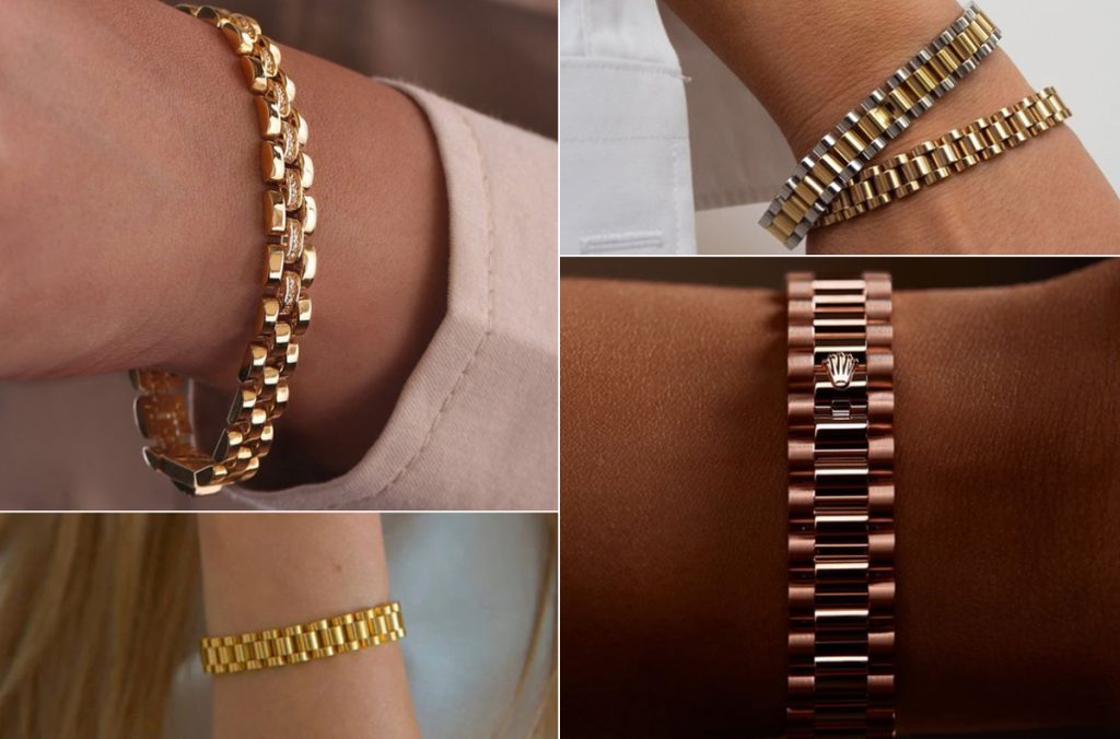 مدل دستبند طلا رولکس زنانه