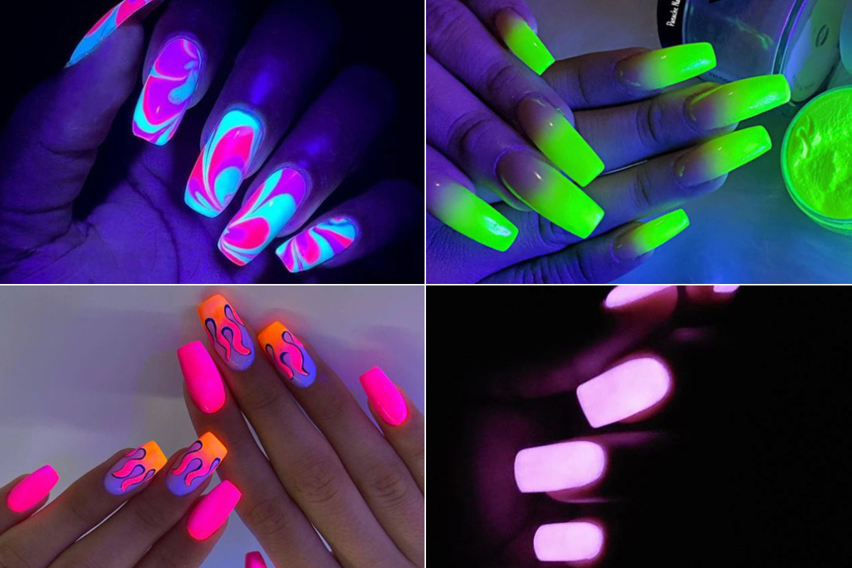 این ۲۷ مدل لاک ناخن بلک لایت زنانه ، تو مهمونی ها جلوه جادویی بهت میدن