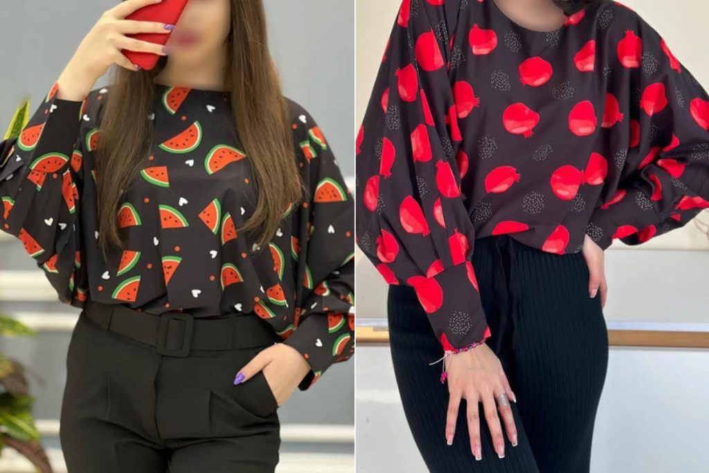 مدل شومیز یلدایی کوتاه زنانه