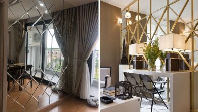 مدل دیوارپوش آینه ای
