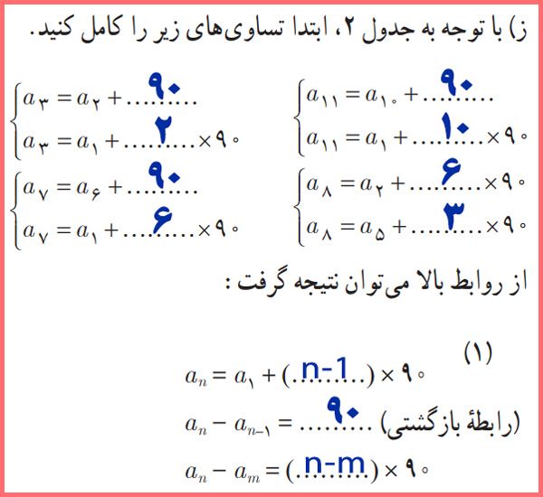 پاسخ فعالیت صفحه ۶۳ ریاضی دوازدهم انسانی