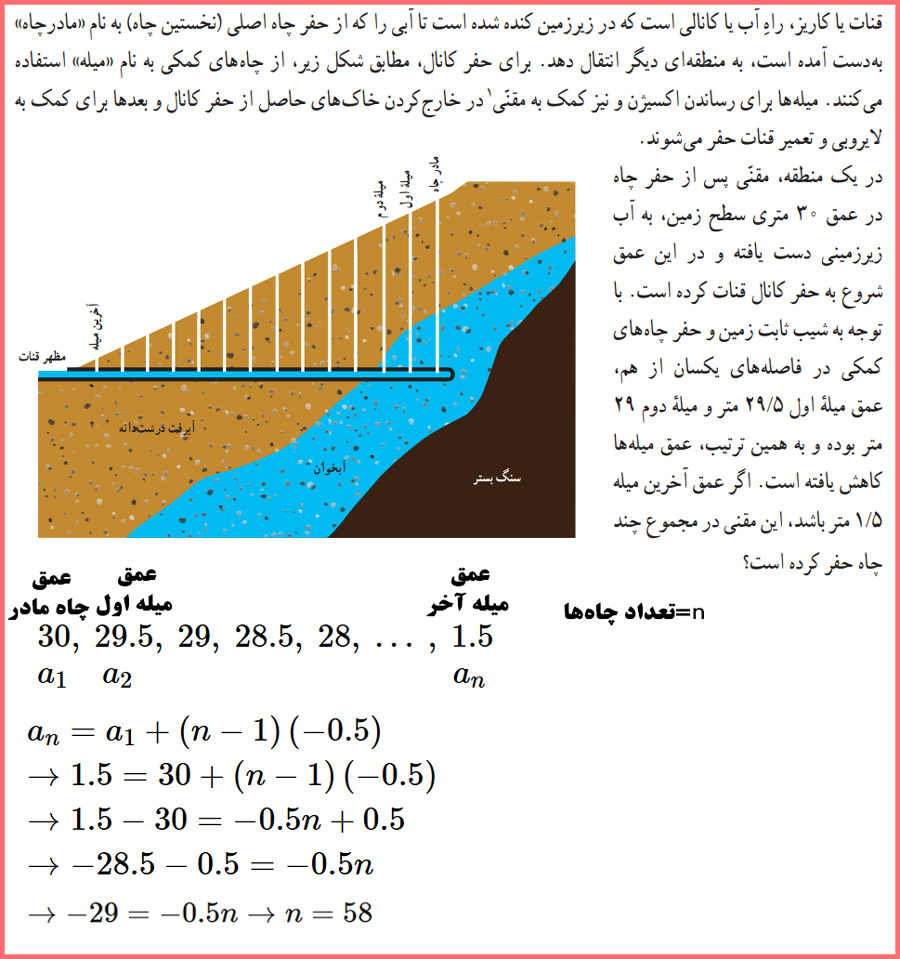 توضیح و تدریس کاردرکلاس های صفحه ۶۴ ریاضی دوازدهم انسانی