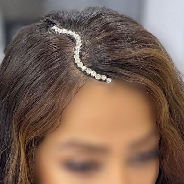 model of front hair weave with pearls 6 - مدل بافت مو با مروارید 1402 جدید +100 مدل