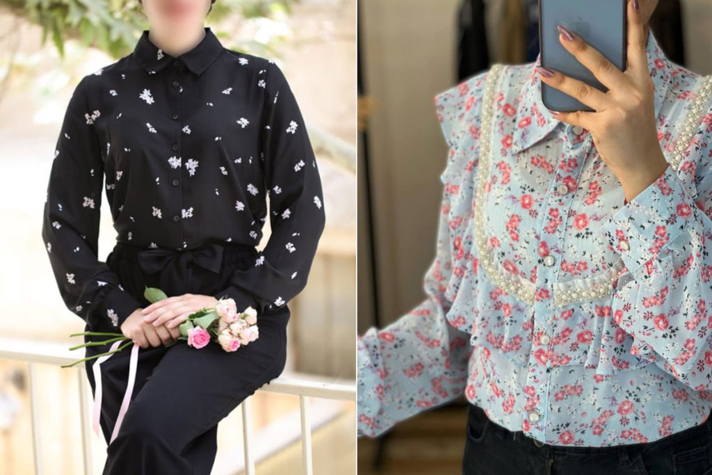 مدل لباس گلدار ساده برای مهمانی