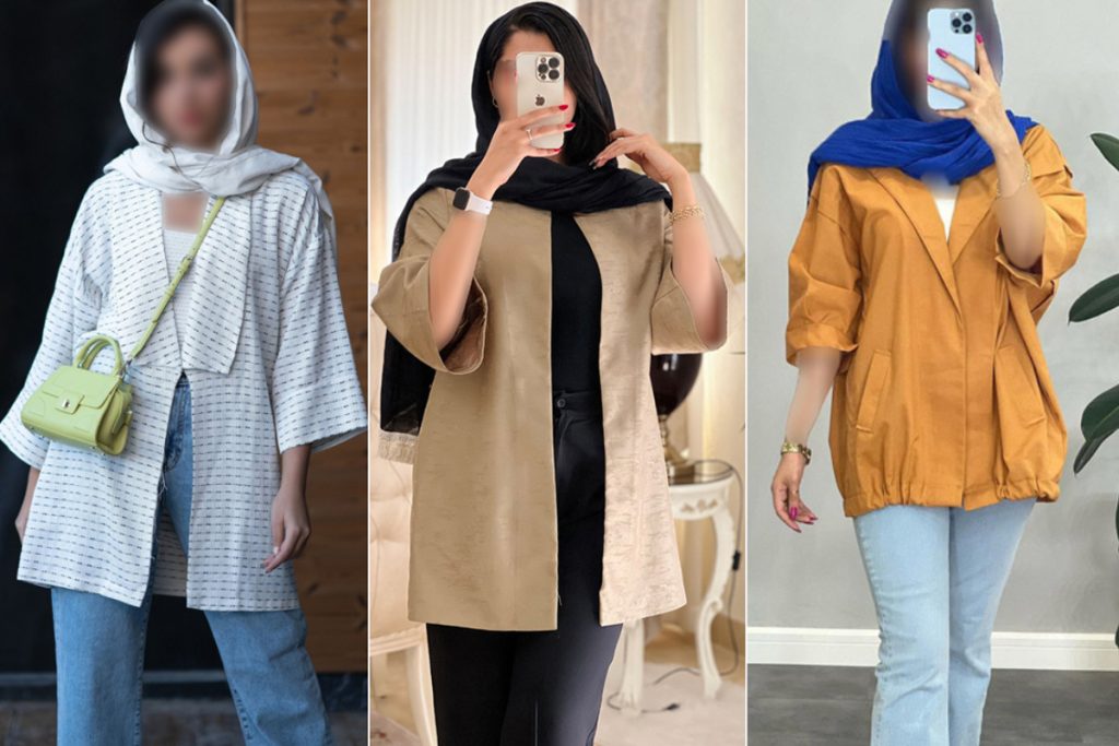 مدل مانتو آستین افتاده زنانه