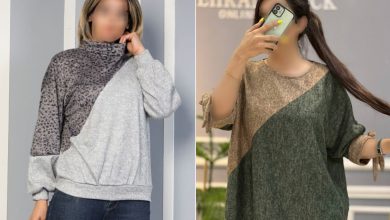 مدل شومیز آنغوره دو رنگ زنانه