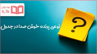 نوعی پرنده خوش صدا در جدول