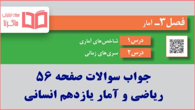 جواب فعالیت صفحه ۵۶ ریاضی و آمار یازدهم انسانی