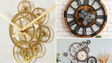 ساعت دیواری چرخ دنده ای
