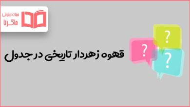 قهوه زهردار تاریخی در جدول