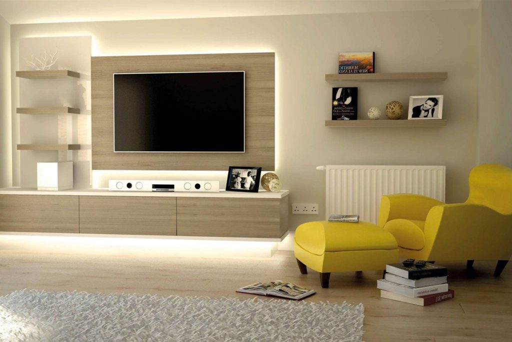 دکوراسیون مناسب کنار میز تلویزیون