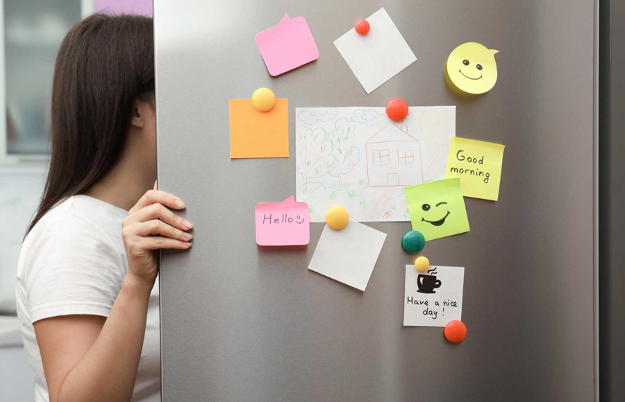 ایده های برای زیباتر کردن درب یخچال