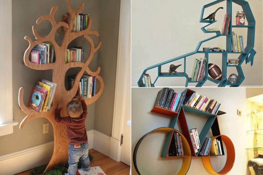 مدل کتابخانه برای اتاق کودک