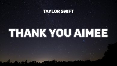 متن و ترجمه آهنگ thanK you aIMee از Taylor Swift