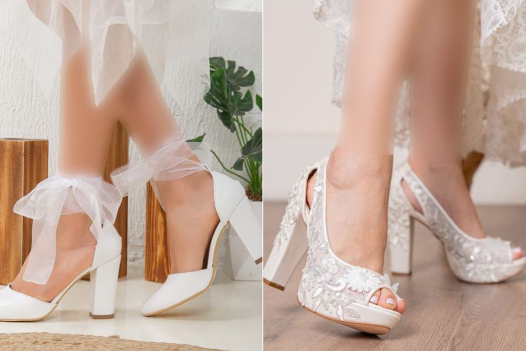 مدل کفش عروس پاشنه بلند سفید