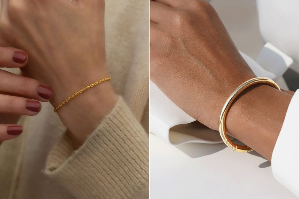 مدل دستبند کشی طلا زنانه