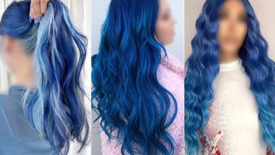 مدل رنگ موی آبی اقیانوسی زنانه