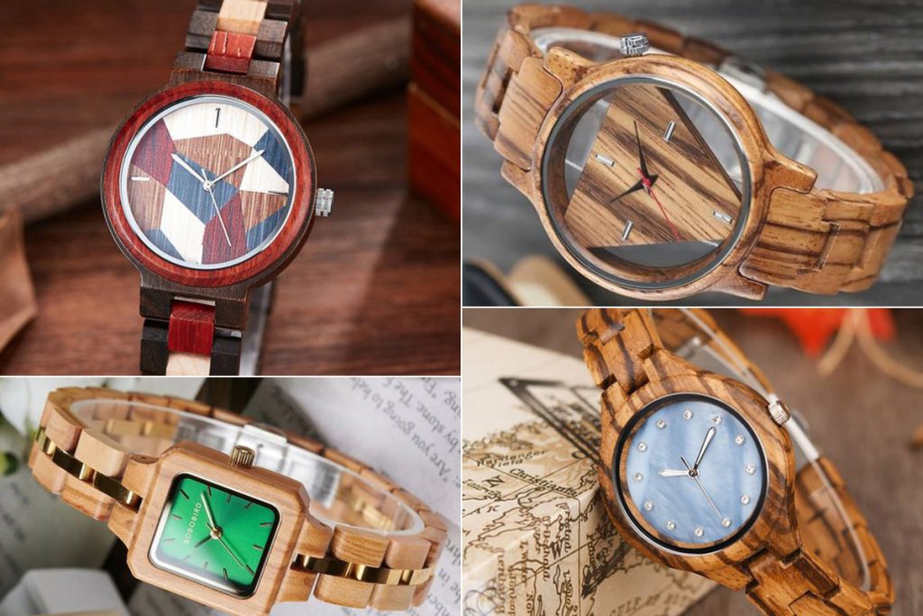 مدل ساعت مچی چوبی زنانه