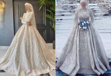 مدل لباس عروس عربی کار شده