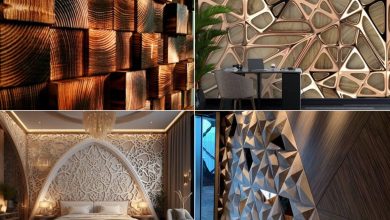 طراحی های جذاب دیوار اتاق با چوب