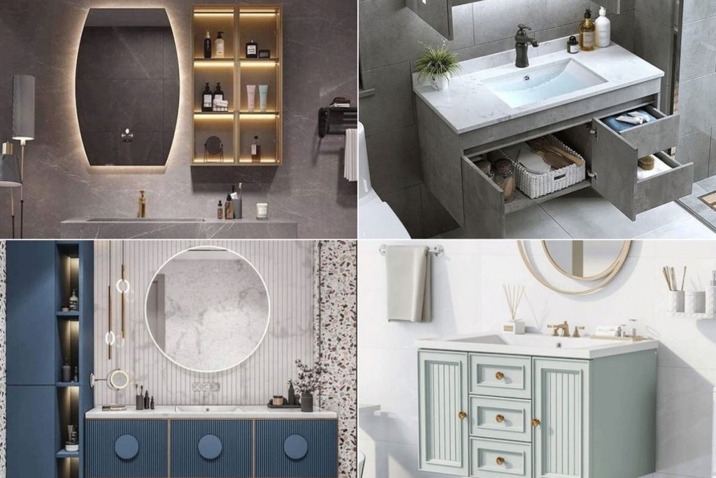 مدل روشویی کابینتی بدون پایه