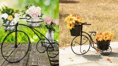 مدل استند گلدان طرح دوچرخه