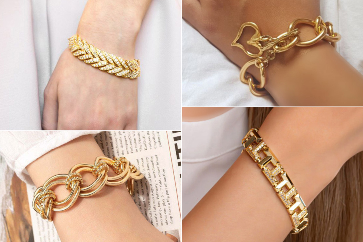 ۳۵ مدل دستبند طلا بزرگ / تجلی جسورانه‌ی درخشش بر روی مچ دست شما - ماگرتا