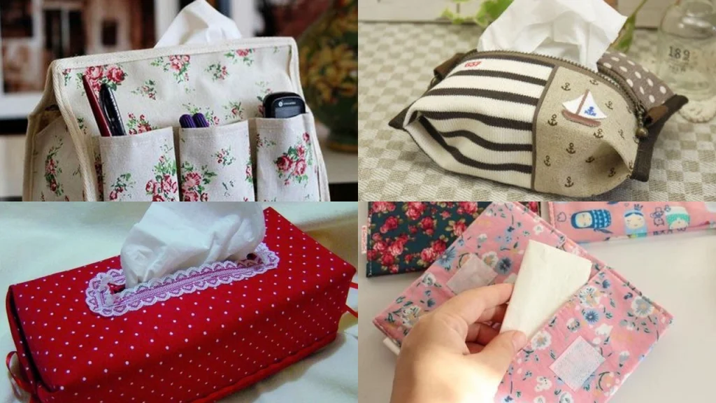 مدل جا دستمال کاغذی پارچه ای