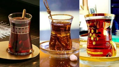 فنجان کمرباریک لب طلایی