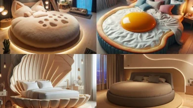 مدل تخت خواب گرد مدرن