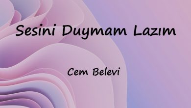 متن و ترجمه آهنگ Sesini Duymam Lazım از Cem Belevi