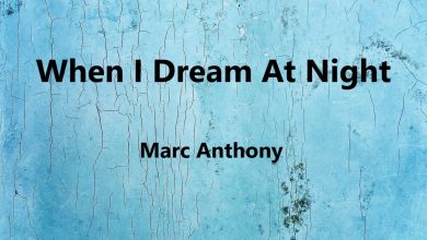 متن و ترجمه آهنگ When I Dream At Night از Marc Anthony