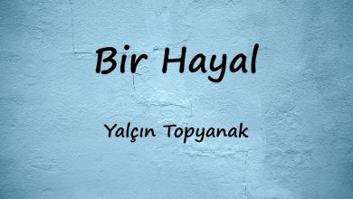 متن و ترجمه آهنگ Bir Hayal از Yalçın Topyanak