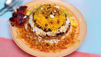 طرز تهیه رشته پلو با عدس و گوشت چرخ کرده