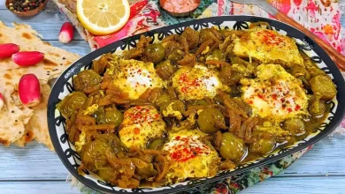 طرز تهیه خورشت گوجه سبز مازندرانی