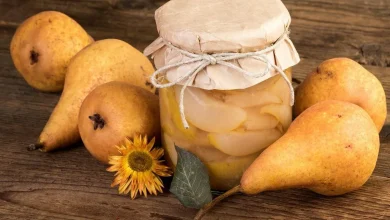 طرز تهیه کمپوت گلابی برای مدت طولانی