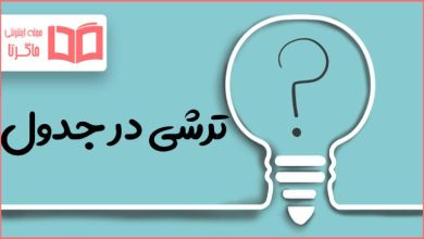 ترشی در جدول